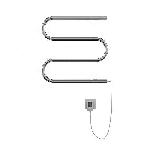 Полотенцесушитель электрический Terminus Электро 25, М-образный, 50 Вт, 400 x 500 мм, хром фото