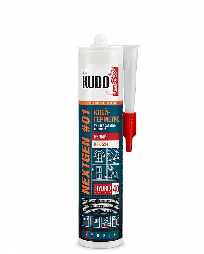 Клей-герметик Kudo Nextgen KBK 524, 280 мл, белый фото