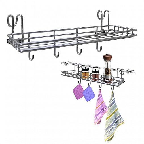 Полка для специй навесная на рейлинг Мультидом, 35 x 7,5 x 12 см фото