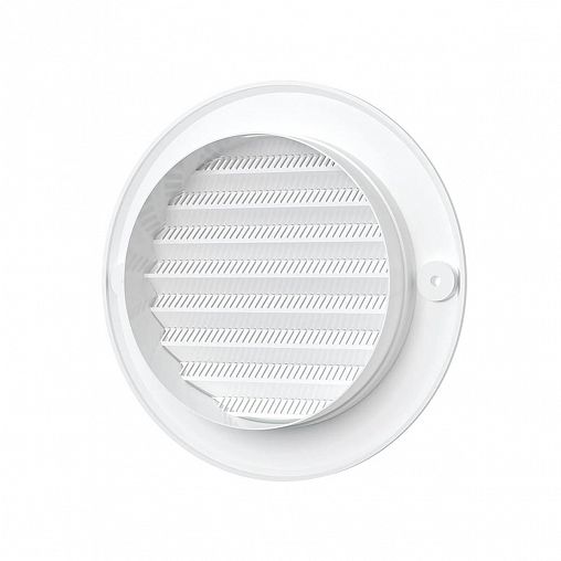 Решетка вентиляционная Era 10РКС, пластиковая, с сеткой, с фланцем D 100 мм, D 136 мм фото