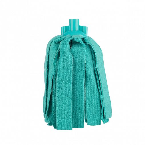 Насадка к швабре Рыжий кот Mop, микрофибра, 28 см, мятная фото
