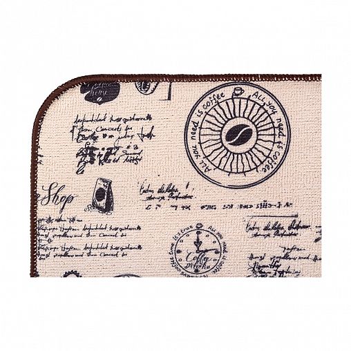 Коврик для сушки посуды Рыжий кот, 40 x 30 см, микрофибра фото