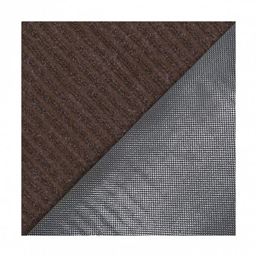 Коврик придверный SunStep Ребристый, влаговпитывающий, 80 x 120 см, коричневый фото