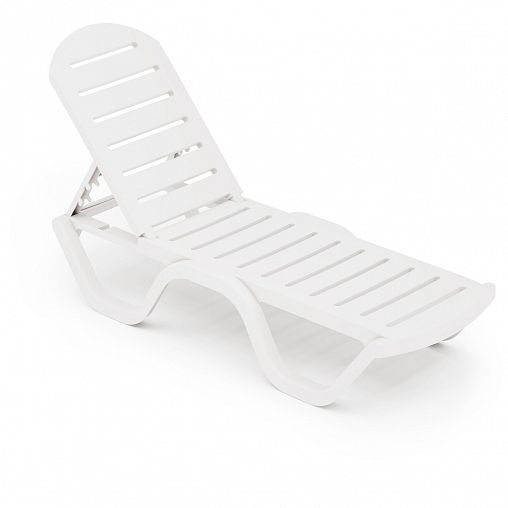 Шезлонг пластиковый Альтернатива Солярис, 198 x 62 x 32 см, белый фото Шезлонг пластиковый Альтернатива Солярис, 198 x 62 x 32 см, белый фото