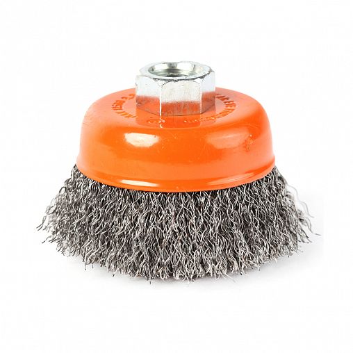 Щетка для УШМ Edge By Patriot, чашка, 60 мм, М14, гофрированная проволока фото