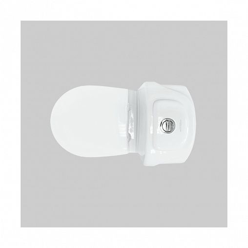 Унитаз напольный ободковый Sanita Luxe Classic Comfort, сиденье дюропласт, 64 x 35 x 79 см, белый фото