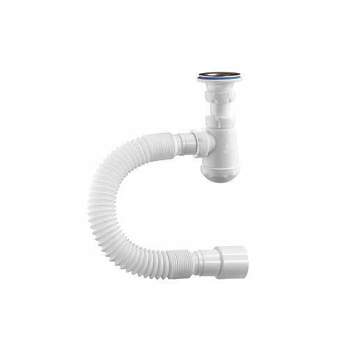 Сифон бутылочный Orio Чик, 1 1/4" x 32 мм, с гофротрубой фото