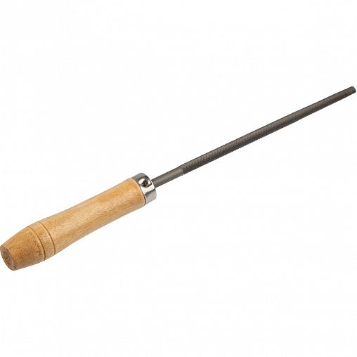 Напильник круглый по металлу Park класс 2, деревянная рукоятка, 150 мм фото