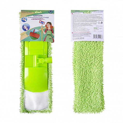Швабра для пола Мультидом Клининг, с телескопической ручкой фото