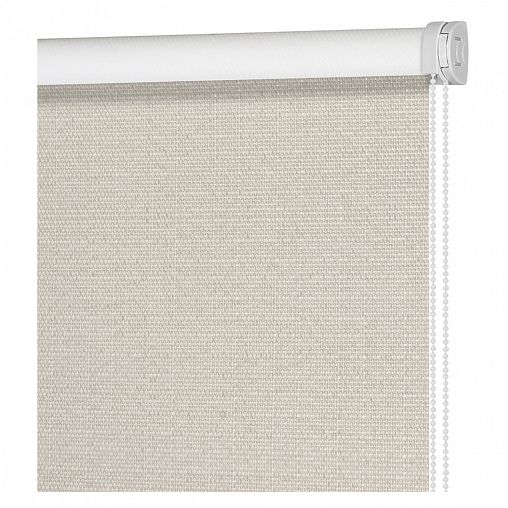 Рулонная штора Decofest Шалюр Бежевый, блэкаут, миниролл, 50 x 160 см фото