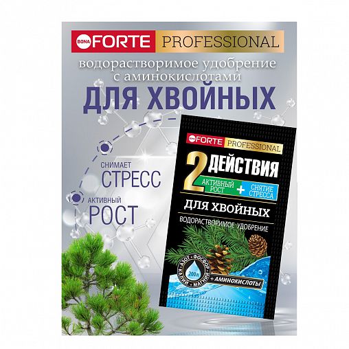 Удобрение Bona Forte для хвойных, 100 г фото