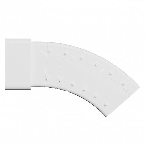 Колено вертикальное Era 612KRPV, пластик, разноугловое, 60 x 120 мм фото