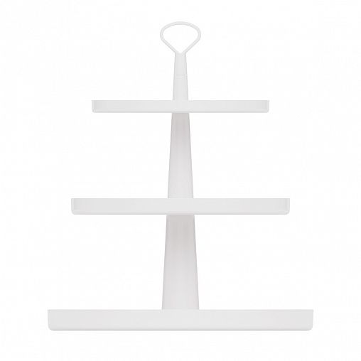 Фруктовница Альтернатива Феерия, 3 яруса, белая фото