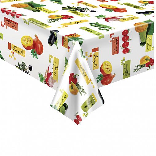 Клеенка столовая на нетканой основе Колорит Мажор 601/0, 1,35 x 20 м фото