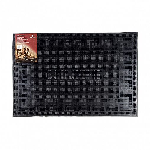 Коврик придверный резиновый Vortex Welcome, 40 x 60 см фото