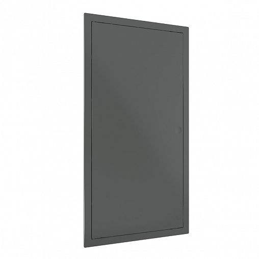 Люк-дверца ревизионная Evecs L2040N gray, нажимная, с фланцем 200 x 400 мм, 223 x 423 мм фото