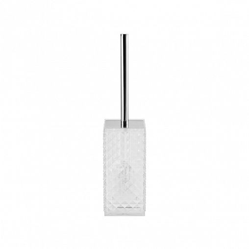 Ершик для унитаза Swensa Rapas, с подставкой, пластик, прозрачный фото