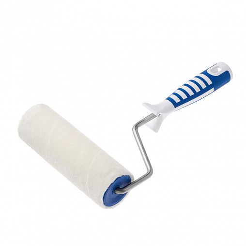 Валик велюр/шерсть для лаков Акор Профи, D60 x 180 мм, ворс 7 мм, бюгель 8 мм фото