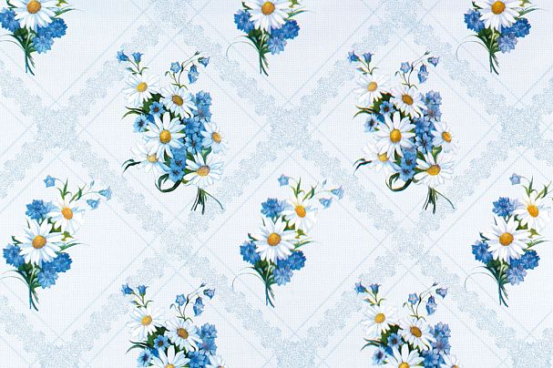 Клеенка столовая на тканевой основе Колорит Этюд 444/1, 1,25 x 25 м фото