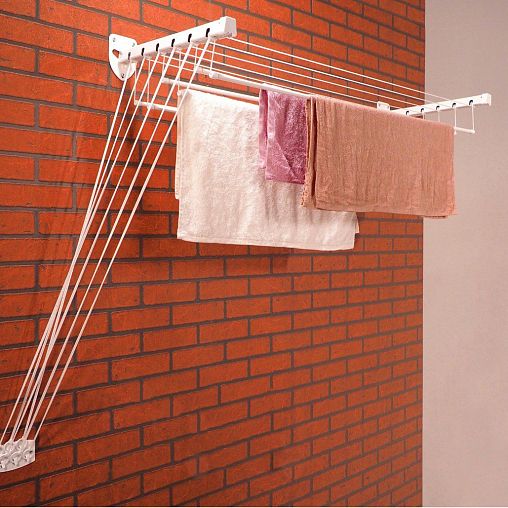 Сушилка для белья потолочно-настенная Violet Level 140, сушильное полотно 8,4 м фото