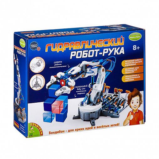 Сборная модель Bondibon Науки с Буки Гидравлический робот-рука, от 8 лет фото