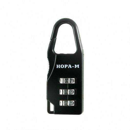 Навесной кодовый замок Нора-М 603, черный фото