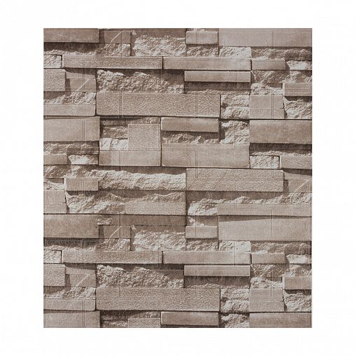 Панель стеновая самоклеящаяся Рыжий кот Стена, 70 х 77 см, бежевая фото