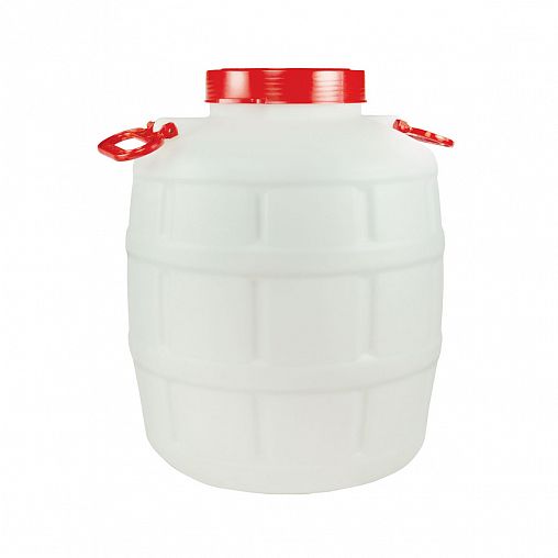 Канистра Альтернатива Бочонок, 50 л, белая фото