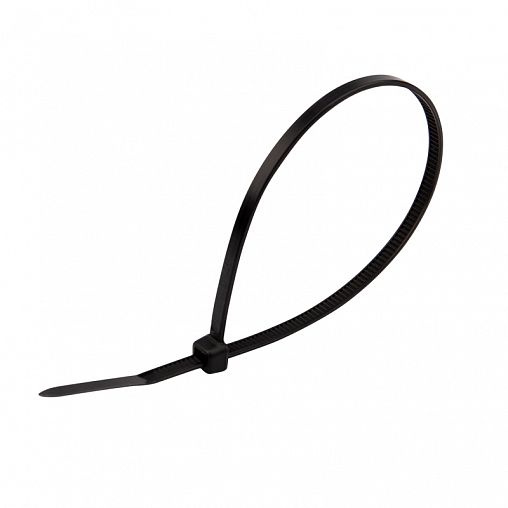 Хомут-стяжка Rexant, нейлон, 3,6 x 200 мм, 25 шт, черный фото
