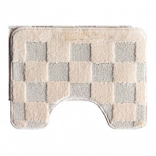 Набор ковриков для ванной L Cadesi Marathon полипропилен, 50 x 40 + 50 x 80 см, 2 шт, бежевый фото