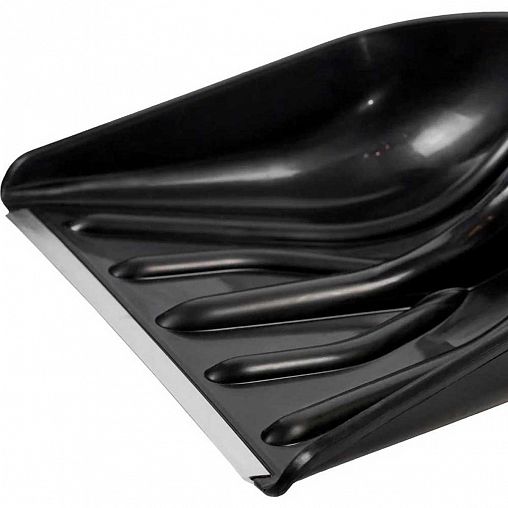 Лопата для уборки снега без черенка Cycle Купец Standart, с металлической планкой, 410 x 460 мм фото