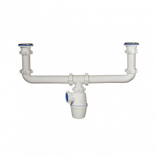 Сифон двойной бутылочный Orio, 1 1/2" x 40 мм фото