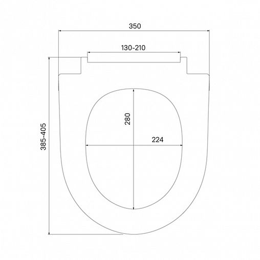 Сиденье для унитаза IDDIS Soft Close 006, 40,5 x 35 x 3,8 см, белое фото