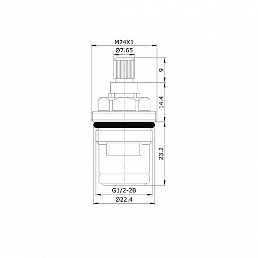Кран-букса 1/2" IDDIS 998CR461SM, керамическая фото