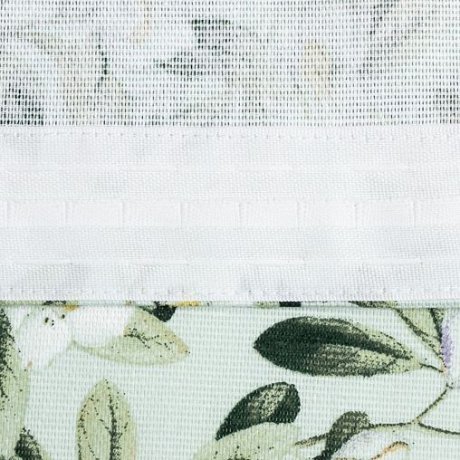 Шторы для кухни Доляна Apple flowers, с подхватами, 146 x 180 см, 2 шт фото