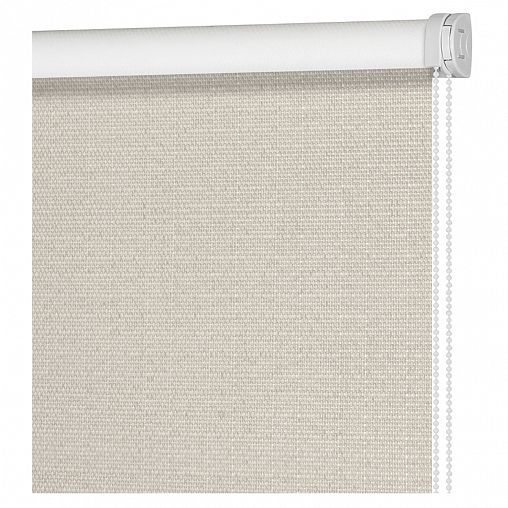 Рулонная штора Decofest Шалюр Бежевый, блэкаут, миниролл, 120 x 160 см фото