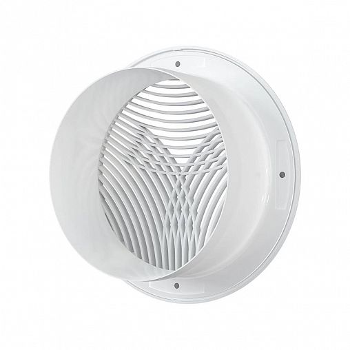 Решетка вентиляционная приточно-вытяжная Era 12,5РПКФ, пластиковая, с фланцем D 125 мм, D 164 мм фото