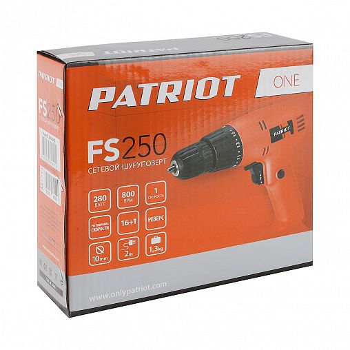 Дрель-шуруповерт Patriot FS 250, 280 Вт фото