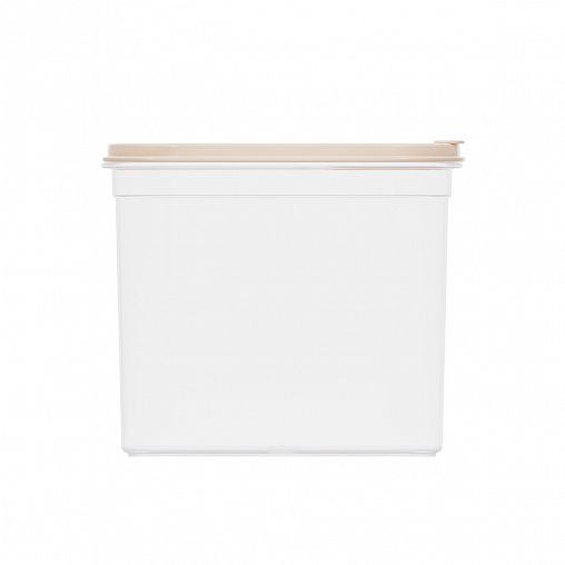 Емкость для сыпучих продуктов Альтернатива Фиеста, с клапаном, 1,65 л, бежевая фото