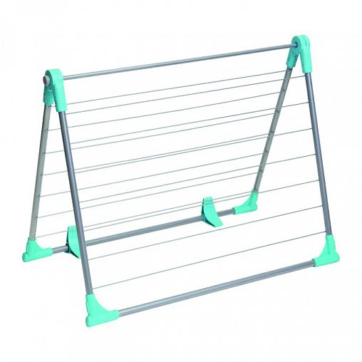 Сушилка для белья на ванну Nika, складная, сушильное полотно 10 м, серая фото