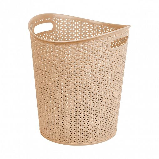 Корзина для бумаг Spin&Clean Soul, пластиковая, 13 л, кофейный фото