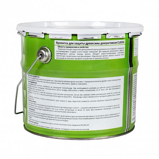 Декоративная пропитка для дерева V Classic, матовая, 3 л, орегон фото