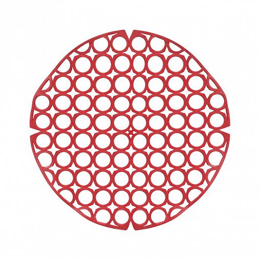 Коврик для раковины Мультидом, ПВХ, d 28 см, микс фото