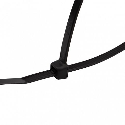 Хомут-стяжка Rexant, нейлон, 3,6 x 200 мм, 25 шт, черный фото