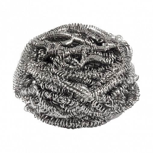 Мочалка для посуды Рыжий кот, металлическая, спираль, 7 см фото