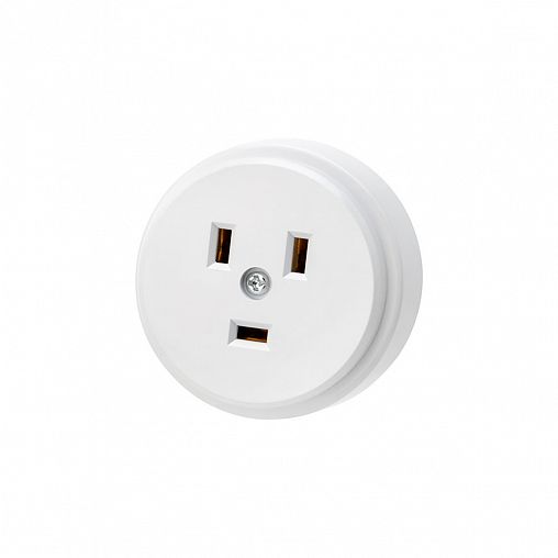 Розетка силовая для электроплиты РШ Rexant, 32 А, 250 В, 2Р+РЕ, белая фото