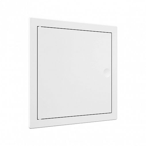 Люк-дверца ревизионная Evecs L1010N, ABS-пластик, нажимная, с фланцем 100 x 100 мм, 120 x 120 мм фото