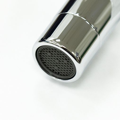 Смеситель для кухни Lemark Linara LM0415C-Gray, с гибким изливом, хром/белый фото