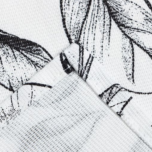 Шторы для кухни Доляна Plant leaves, с подхватами, 146 x 180 см, 2 шт фото