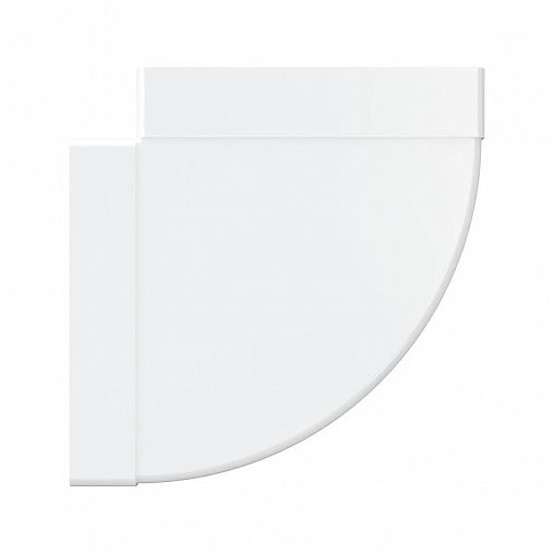 Колено горизонтальное Era 620КГП, 90 градусов, пластик, 60 x 246 x 246 мм фото